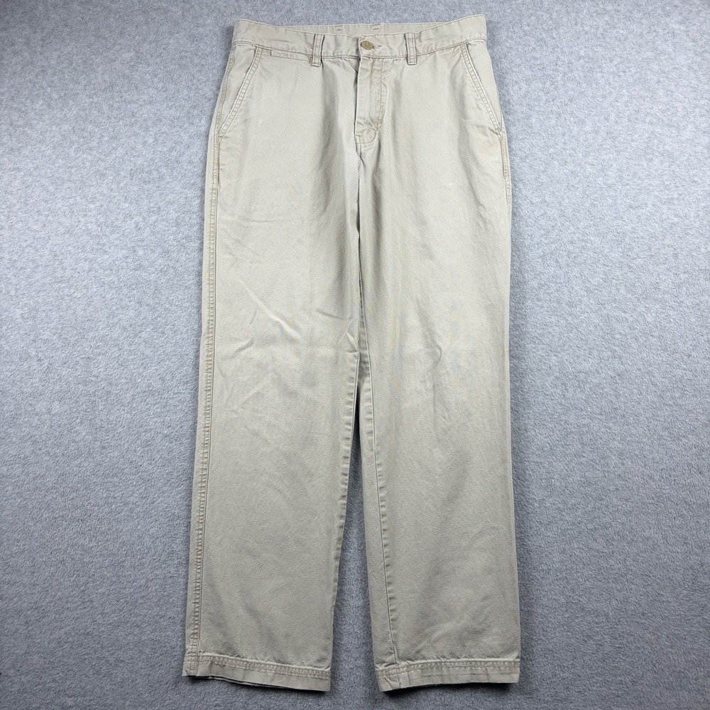 Patagonia Duck Pants Mens 33x30 Khaki Canvas Chino Outdoor Work Distressed